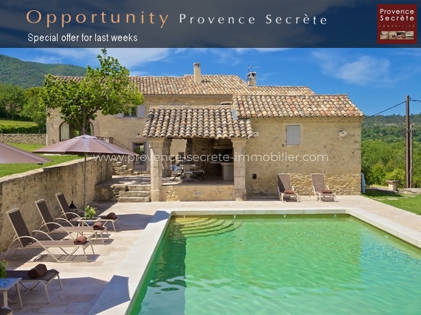 Rental stay in Bonnieux for 8 people with heated swimming pool